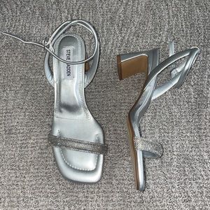 Silver Steve Madden heels